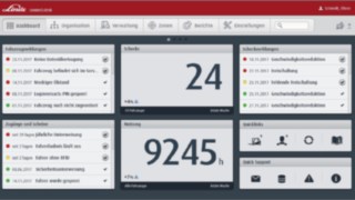 Das Dashboard der Flottenmanagement-Software connect:desk von Linde Material Handling ist die Kommunikationszentrale des Programms.