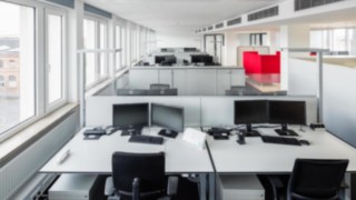 Renovierte Büroräume bei Linde Material Handling