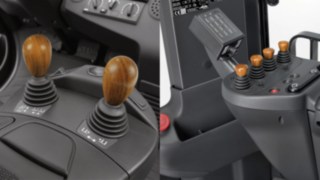 Holzgriff für die Joysticks der Linde Load Control 