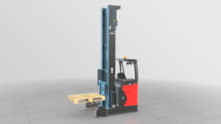 Der neue Schubmast von Linde Material Handling