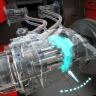Über den Verbrennungsmotor angetriebene Pumpe Über den Verbrennungsmotor angetriebene Pumpe
